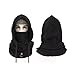 UPMALL Tactical Balaclava Full Face Mask Fleece Warm Winter Outdoor Sports Mask Wind-Resistant Hood Hat (Black)