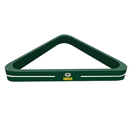 Imperial Officially Licensed NFL Merchandise: Wood Triangle Billiard/Pool Ball Rack, Green Bay Packers