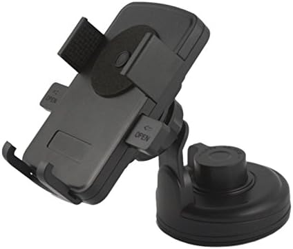 ShineProductz Universal Car Mount Phone Holder - provides stability for your iphone and android by firmly attaching to the windshield with a suction cup.