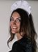 French Maid or Waitress Grayish-white Headband & Apron Costume Accessory Set