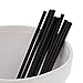 Royal 1000 Count Sip Swizzle Straw, 5-Inch, Black