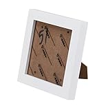 Mikey Store Office Home Decor Wooden Picture Frame Wall Photo Fram 6'' (White)