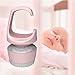 La Luna Smart Interactive Baby Soother, Shushing Sound Plus Custom Recording/Auto Activation with Cry Sensor, Auto Volume Increaser, 360 Degree Surround Sound/Auto Sooth and Relax Back to Sleep, Pink