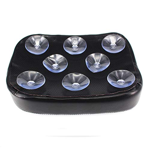 Goldfire Motorcycle Rear Passenger Cushion Suction Cups Pillion Pad Suction Seat Compatibility For Harley Dyna Sportster Softail Touring XL 883 1200 (8 Cup)