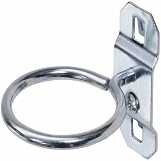 Triton Products54117 LocHook 2-1/2-Inch Single Ring 1-3/4-Inch I.D. Zinc Plated Steel Tool Holder for LocBoard, 5-Pack