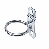 Triton Products 54117 LocHook 2-1/2-Inch Single Ring 1-3/4-Inch I.D. Zinc Plated Steel Tool Holder for LocBoard, 5-Pack