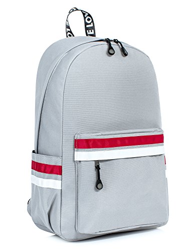 Leaper Laptop Backpack Girls Travel Bag School Backpack Daypack 15.6-Inch Gray