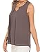 Eliacher Women's Casual Summer Chiffon Blouse 8267 (XXXL,Dark Gray)