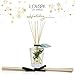 LOVSPA Sparkling Balsam Reed Diffuser Oil Set - Christmas Tree Scent with Pine, Fir Needles, Birch Wood and Amber - Natural Essential Oils and Real Botanicals - Beautiful Holiday Decor - 4.5 Ounces