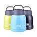 MIU COLOR 20 oz Food Jar Braised Beaker, Vacuum Insulated Stainless Steel Cooking Thermos, BPA Free leak proof, Aqua Blue