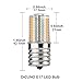DiCUNO E17 LED Bulb Dimmable, Under Microwave Oven Appliance Light, 4W (30W Incandescent Equivalent), Warm White 3000K, AC110-130V for Stove Top Lights, Kitchen Lighting (2-Pack)