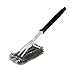 Grill Brush, BBQ Brush Cleaner 3 in 1 Stainless Steel Woven Wire Barbecue Grill Brush with Bristles for Ceramic, Iron, Gas & Porcelain Barbecue Grates