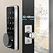 AKASO Smart Lock, Smart Electronic Door Lock APP Code Touch Screen Keypad Deadbolt Entrance Smart Electronic Digital Door Lock with Key Remote Keypad for Home Hotels Apartment