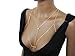 Fashion 21 Women's Sexy Bikini Bra Shaped Link Chain with Stone Simple Body Chain Jewelry (Gold Tone)