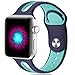 Haveda Sport Bands Compatible for Apple Watch 38mm/40mm, Soft Silicone Bands for Apple 4 Watch, iWatch Series 4/3/2/1, Women Men Kids 38mm/40mm S/M Blue/Teal