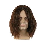 BFJ Captain America The Winter Soldier Bucky Barnes Brown Cosplay Wigs Costume