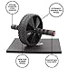 Ab Wheel - Ab Roller for Core Training - Ab Exercise Machine for Intense Abdominal Workout - The Perfect Home Gym Fitness Equipment - Includes Workout & Nutrition Guide and Comfortable Knee Pad