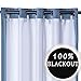 Rose Home Fashion Thermal Insulated Blackout Curtain Liner White Panel-Ring Included- Thermal Liner for Curtains/Drapes,Curtain Liner 100% Darkening,Blackout Liner for 84 Inch Curtains:50