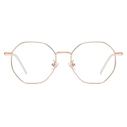 WHHJM Polygon Blue Light Blocking Glasses for Women