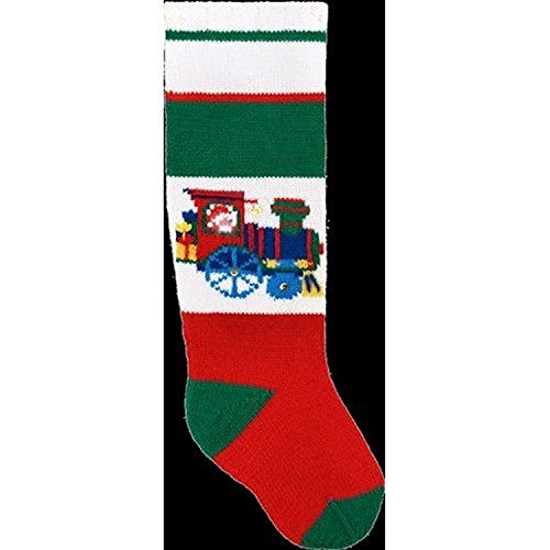 Googleheims Christmas Stocking Kits for Knitting Santanooga Choo Choo
