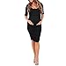 Women's Ruched Maternity Dress - Made in USA Black