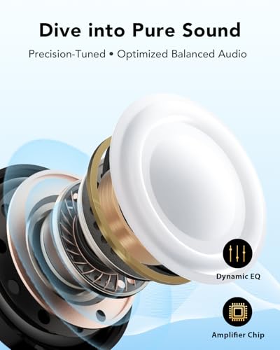Clip Earbuds Open Ear Headphones Wireless Earphones Bluetooth 6.0, 12mm Dynamic Drivers, 25 Hours Sports Ear buds, Air Conduction Headphones Compatible with iPhone & Android, Black