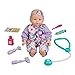 My Sweet Love 10-Piece Purple Baby Doll w/Doctor Play Set