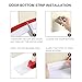 Door Weather Stripping, KELIIYO Weather Stripping for Doors Bottom Self-Adhesive Silicone Rubber Under Door Draft Stopper Noiseproof Door Threshold Seal Strip(2 in W x 39 in L), White 1 Pack