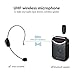 Wireless Headset Microphone, Jelly Comb 2.4G Wireless Mic Headset and Handheld 2 In 1 Rechargeable for Stage Speakers, Tour Guides, Conference, Teachers, etc.