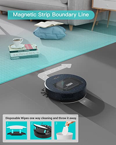 Robot Vacuum Cleaner, Lefant Robot Vacuum and Mop, Upgrape Super Thin 2.7inch with 600ml Dust Bin, 200 Mins Runtime, Tangle-Free, Quiet, Ideal for Pet Hair, Carpets, Floor Care, Commercial Indoor, F1