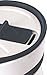 Utopia Home Travel Mug White & Grey - Vacuum Insulated - Easy Clean Lid - Easy Grip