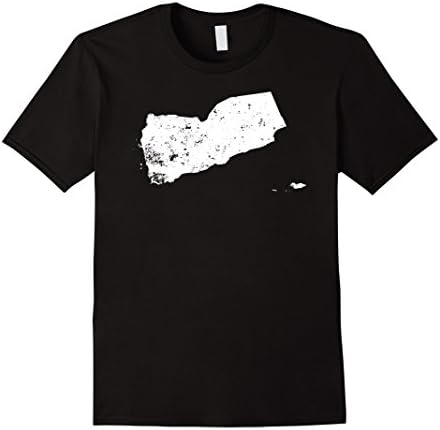 Mens Yemen Map Shirt Medium Black