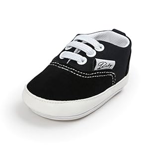 Meckior Baby Girls Boys Canvas Shoes Soft Sole Toddler First Walker Infant Sneakers Newborn Crib Shoes