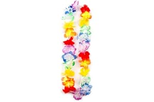 1 PC Hawaiian Wreath Hawaiian Leis Garland Artificial Necklace Hawaii Flowers Leis Spring Party Supplies Beach Fun Wreath