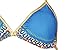 ESONLAR Women's African Tribal Metallic Cutout High Waist Bikini Sets Swimsuit