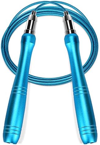 Speed Jump Rope with Self-Locking Adjustable Design and Aluminum Anti-Slip Handles - Premium Quality Jump Ropes As a Fitness and Workout Item Best for Any Skill Level Women| Man and Student