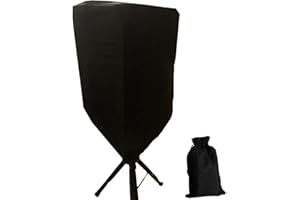 Skyour Black 10"/12"/15" PA DJ Speaker Cover 1pcs Scrim Stretchy Speaker Cover for Wedding Church Club (RSC128W) (1PCS-Black)