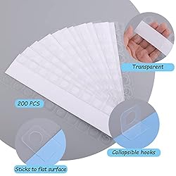300 PCS Clear Self Adhesive Folding Hang