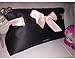 Victoria's Secret Cosmetics Satin Pouch Black Pink Ribbon