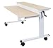 S STAND UP DESK STORE Crank Adjustable 2-Tier Standing Desk with Heavy Duty Steel Frame (White Frame/Birch Top, 48in Wide