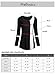 Women Black and White Tunics,Helloacc Office Shirts Long Sleeves Tops,Black,X-Large