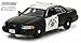 2008 Ford Crown Victoria Police Interceptor Car California Highway Patrol, Black w/White - Greenlight 86086 - 1/43 Scale Diecast Model Toy Car