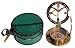 Brass Magnetic Sundial Compass for Birthday, Grandfather, Baptism, Father's Day, Partner, Best Man, Anniversary, Farewell, Graduation, Christmas, Home Décor Vintage Style Sundial with Gift Box