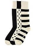 3-Pairs Mens Noble Mount Combed Cotton Dress Socks - Set A2