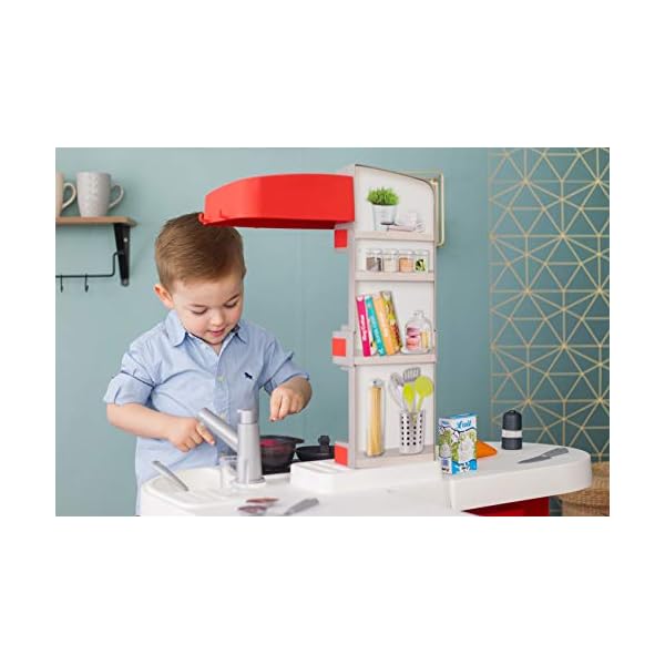 Smoby - Tefal Studio Bubble XXL Küche – Küche in extravaganter Winkelform, mit Sound, für Kinder ab 3 Jahren, mit viel… – Bild 8