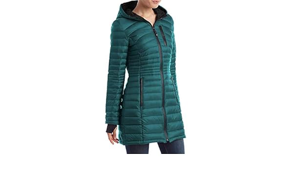 hfx long hooded puffer coat