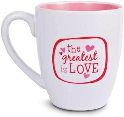 LCP Gifts The Greatest is Love Ceramic Mug 1 Corinthians 13:4,7,13 14 ounces