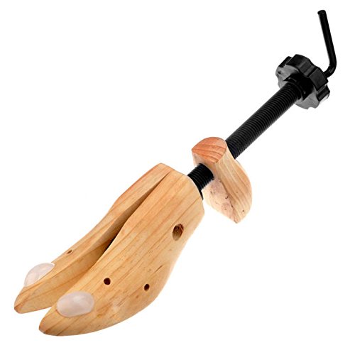 PiggiesC Unisex Women Men Wooden Adjustable 2-Way Shoe Stretcher Expander Shaper Tree M