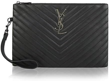 Olyphy Oversized Envelope Clutch for Women Leather Designer Clutch Bag with Card Slots Quilted Handbag Purse