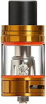 Diau Charn 2018 NEW 5ml TFV8 Glass Big Baby Beast Replacement Tank Top Stainless Steel 24.5mm With V8 Baby RBA/baby V8 Baby-X4 OR T6 Matched (golden)